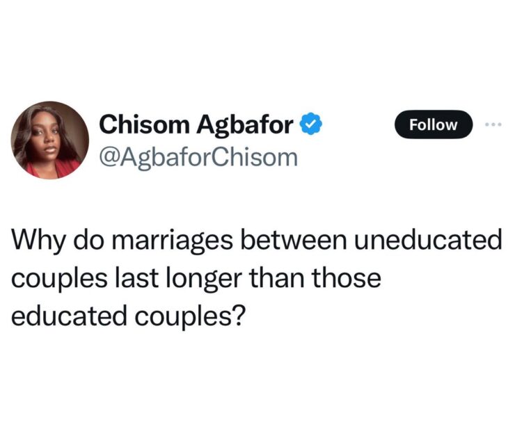 Why Do Marriages Between Two Uneducated Couples Last Than The Educated?