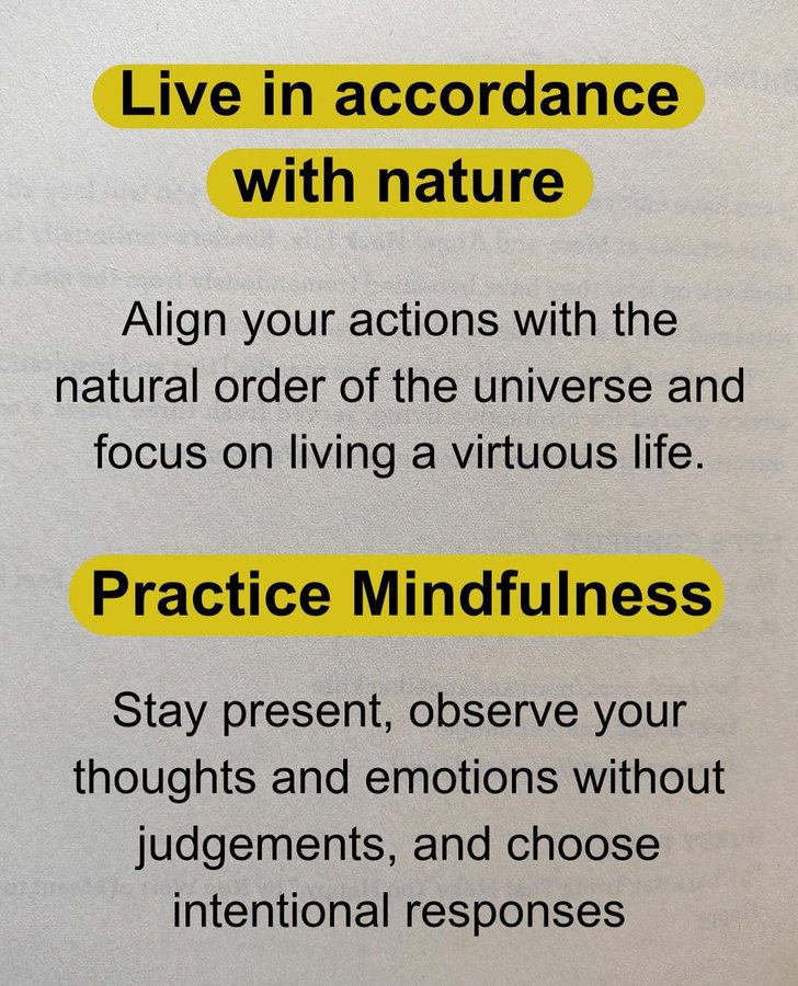 Practice Stoicism in daily life: